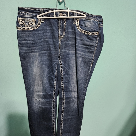 Vigoss Denim - Vigoss Dark Blue Straight Leg Jeans